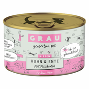 GRAU Kitten brez žit 6x200 g - Piščanec & raca