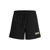 JACK & JONES Kratke kopalne hlače JPSTMAUI SUNRISE  rumena / črna