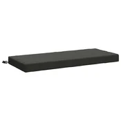 Vidaxl Blazina za klop SOEST 100% poliester Antracit 120 x 50 x 8 cm