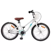 Otroško Kolo 18 Palcev za 5-7 let Bela - vidaXL - Bela - 11.8 - 123 x 51 x 78 cm - 2025-vidaXL