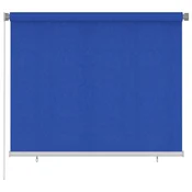 Vidaxl Zunanja rolo senčila 185 (Š) x 140 (V) cm modra HDPE