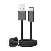 slomart Kabel Puro Fabrik 2.0 10W USB-A - USB-C v opletju 1,5 m - črn