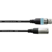 Cordial Mikrofonski kabel Cordial, 7,5 m, REAN ženski/moški XLR-konektor, črne barve