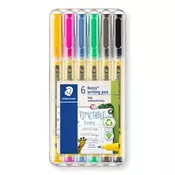 Komplet linijskih trakov, 0,6 mm, STAEDTLER Noris® 307, 6 različnih barv, 6 kosov.