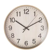 Homestar Stenska ura WOODY D30cm svetla lesena tekstura