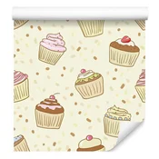 Tapeta Sweet Cupcakes za dnevno sobo in spalnico 50x1000 cm