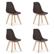 KITO stolica boja kave / prirodne noge x 4