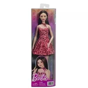 Barbie: Fashionista lutka v roza obleki z vzorcem roza panterja