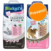 Probno pakiranje: 2 x 10 l Biokats Diamond Care pijesak za mačke - 20 l