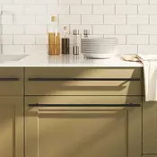 Rucke za ormaric 20 kom crne 480 mm od nehrdajuceg celika