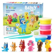 sarcia.eu Hej Clay Bluey Modelirna masa za otroke + dodatki, modelirna glina, penasta masa 13 barv 3+