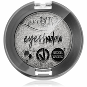 puroBIO Cosmetics Compact Eyeshadows senčila za oči odtenek 23 Silver 2,5 g