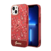 Guess Etui Guess Bandana Paisley za iPhone 14 Plus - rdeče