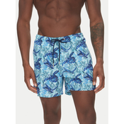 HOM Kopalne hlače Tartane 402916 Modra Regular Fit