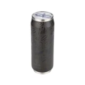ESTIA HOME ART Estia Noir Echo izolirana potovalna steklenica z nastavkom za pitje, 500ml, črna