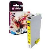 Inkdigo tusz 408XL Y kompatybilny z Epson WorkForce Pro WF-C4310DW Certyfikat TÜV