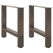 Noge za klub stolic prirodni celik 2 kom 50 x (42-43) cm celik
