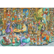 Ravensburger Puzzle Polnoč v knjižnici 1000 kosov