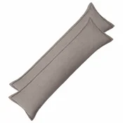 vidaXL Prevleka za blazino 2 pcs HOUTEN Svetlo siva 40 x 145 cm Bouclé