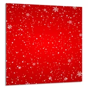 shumee STEKLENA PLOŠČA ZA KUHINJO 60x65 Rdeča