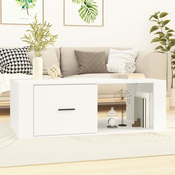 Stolic za kavu bijeli 100 x 50,5 x 35 cm od konstruiranog drva