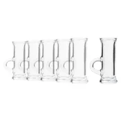 Set of 6 shot glasses, 45 ml, glass - Borgonovo