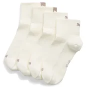 PUMA Womens Quarter Socks (2-Pack), Clothing, Beige Combo, 35/38