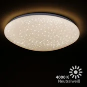 Briloner Stropna svetilka LED Vipe, učinek zvezdnatega neba, 49 cm - Dnevna soba/jedilnica - Sodobni - bela - Plastika