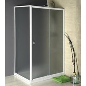 AQUALINE AQUALINE AMADEO Pravokotni Sprchni Kout 110x90cm L/P, Opečno Steklo, 5mm