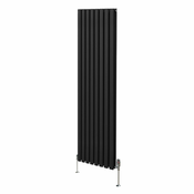 MONSTER Ovalni stebrični radiator in ventili - 1800 mm x 480 mm – črn, (21569843)