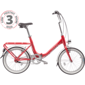 ROG PONY CLASSIC 3 bicikl, crveni, 3 brzine, gepek