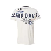 CAMP DAVID Majica ecru/modra/oranžna