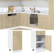 Vidaxl Spodnja omarica s predalom sonoma hrast 40x46x81,5 cm