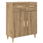 Vidaxl Strani šal artisan hrast 34 x 69.5 x 89 cm Konstruiran les