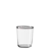 Kozarci Tumblers s tremi črtami v platinasti barvi 440 ml komplet 6 kosov - 21st Century Glas Lunas - 322177