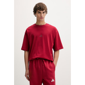 Adidas Muška majica M Fi Sl T KD7647, Okrugli izrez, Bordo