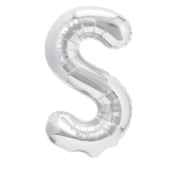 Folijski balon črka S srebrn 40 cm