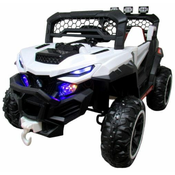 R-Sport Buggy X9 Avtomobil na baterije, bel, sedež iz eko usnja