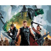 shumee Slikanje po številkah z okvirjem Slike za slikanje - Thor Ragnarok 50x40 cm