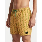 Quiksilver Kopalne hlače Stretch Printed Volley 16 EQYJV04217 Rumena Regular Fit