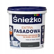 shumee Śnieżka Extra fasadna barva za fasade in notranjost, grafitno mat, 1 l