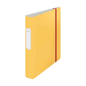 Leitz - Mapa A4 PP 2-obroča Leitz Cosy z elastiko, 60 mm, rumena