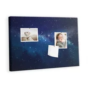 tulup.si Plošča iz plute Temno nebo zvezde 60x40 cm Barvito zatiči