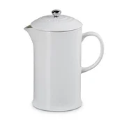French press aparat za kavo 1 l, WHITE, kamnita posoda, Le Creuset