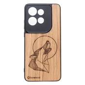 shumee Lesen ovitek Bewood za Motorola Edge 50 Neo, volčji hrast