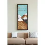 Wallity Dekorativna uramljena slika, 70x33cm, Šarena
