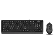 A4 TECH F1010 FSTYLER USB YU siva tastatura + USB sivi miš