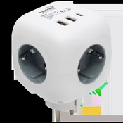 home Strujni razdjeljnik sa 3 utičnice, 3 x USB, kocka - CUBE1 59138