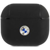 BMW BMA3SSLBK AirPods 3 cover black Geniune Leather Silver Logo (BMA3SSLBK)