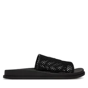 Natikači Calvin Klein Mesh Mule Slides HW0HW02889 Črna